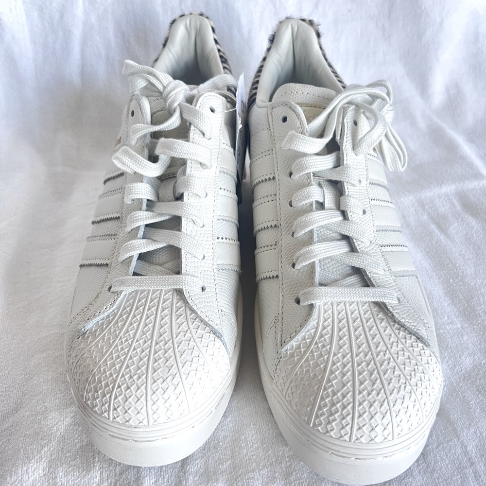 NEW Adidas Superstar Bold W FV3468 Zebra Heel Women’s US 9.5 ( no original box)